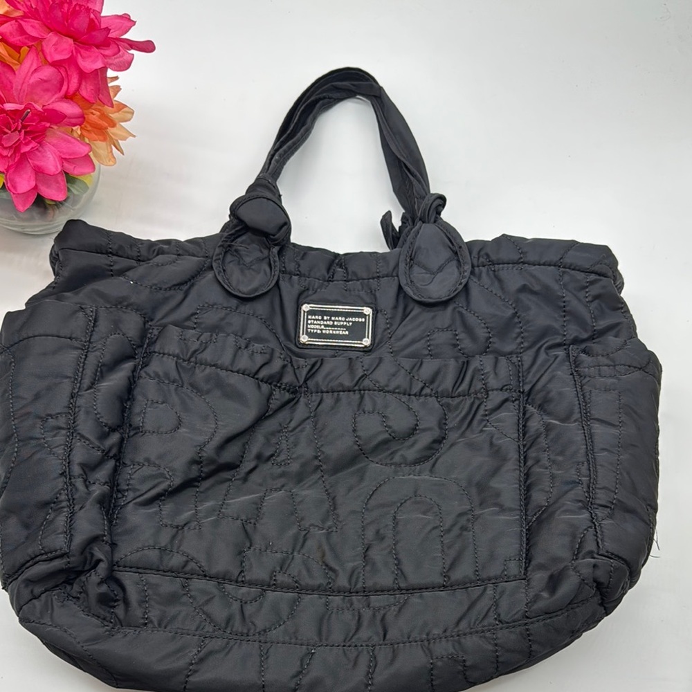 Marc by Marc Jacobs Workwear Black Quilted Computer Tote Bag TOT7905F